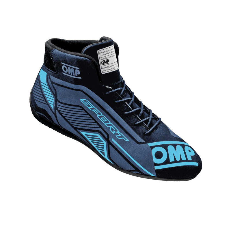 OMP SPORT SHOES FIA 8856-2018 BLACK / CYAN SZ. 37 (IC0-0829-A01-275-37)