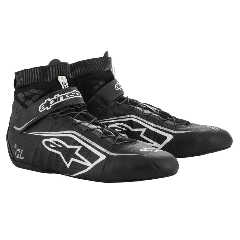 ALPINESTARS TECH-1 Z V2 SHOE US - BLACK WHITE SILVER - 9.5 (2715120-1219-9.5)