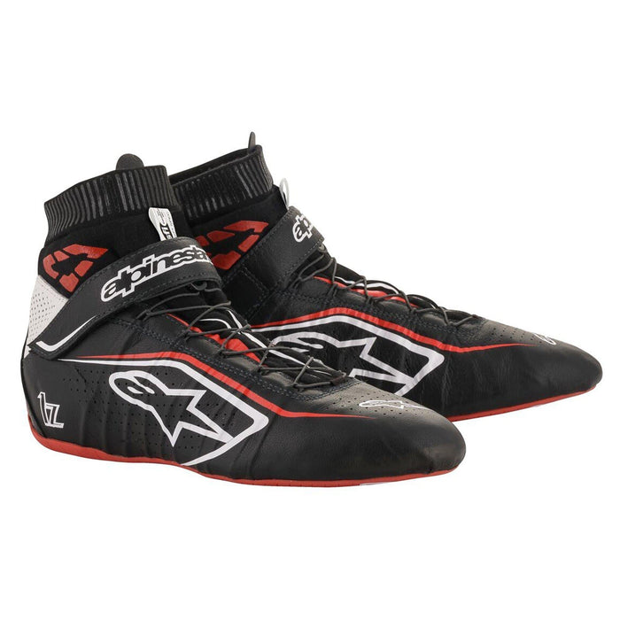 ALPINESTARS TECH-1 Z V2 SHOE US - BLACK/WHITE/RED - 10 (2715120-123-10)
