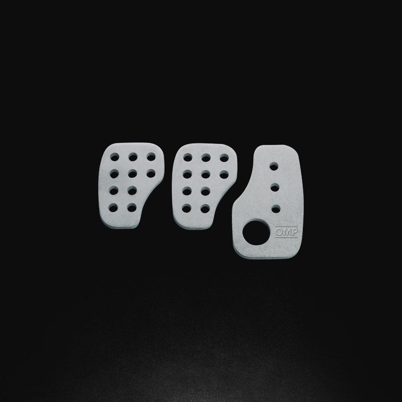 OMP SET 3 RACING PEDALS SILVER (OA0-1030)