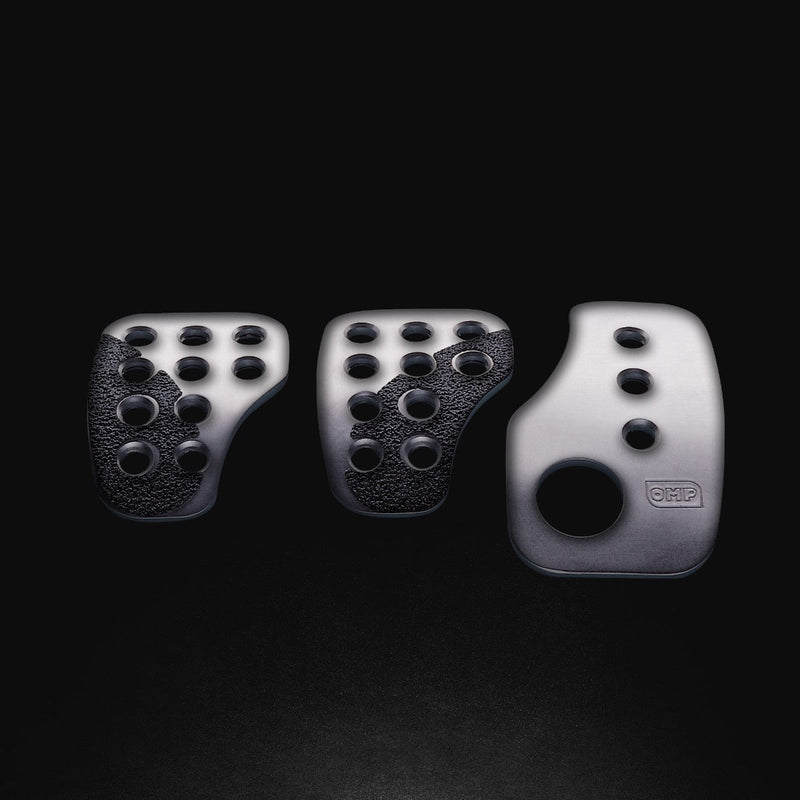 OMP SET 3 RACING PEDALS SILVER (OA0-1040-003)