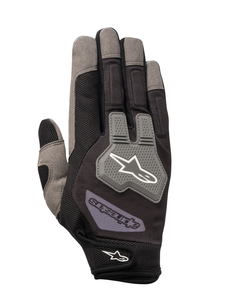 ALPINESTARS ENGINE GLOVES - BLACK GRAY - S (3552519-106-S)