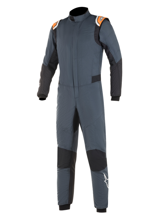 ALPINESTARS HYPERTECH SUIT ASPHALT ORANGE FLUO, SIZE 52, FIA 8856-2000, 2-LAYER, CUFF-BOTTOM (3350219-9104-52)