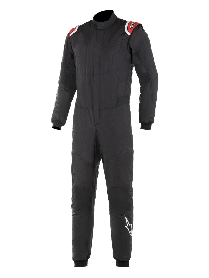 ALPINESTARS HYPERTECH SUIT BLACK RED, SIZE 54, FIA 8856-2000, 2-LAYER, CUFF-BOTTOM (3350219-13-54)