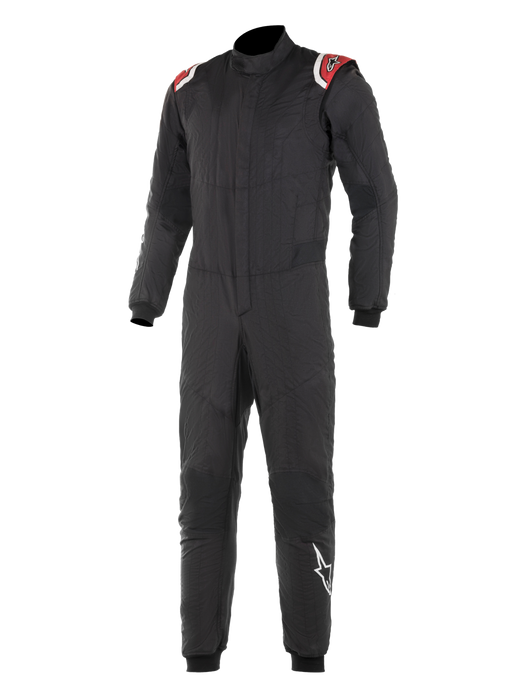 ALPINESTARS HYPERTECH SUIT BLACK RED, SIZE 54, FIA 8856-2000, 2-LAYER, CUFF-BOTTOM (3350219-13-54)