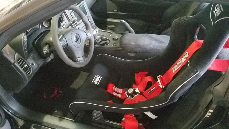 COBRA- Planted Seat Bracket- Chevrolet Corvette [C6/C7 Chassis Excluding ZR1] (2005-2019) - Driver / Left *Seat belt tab on inboard and outboard sides