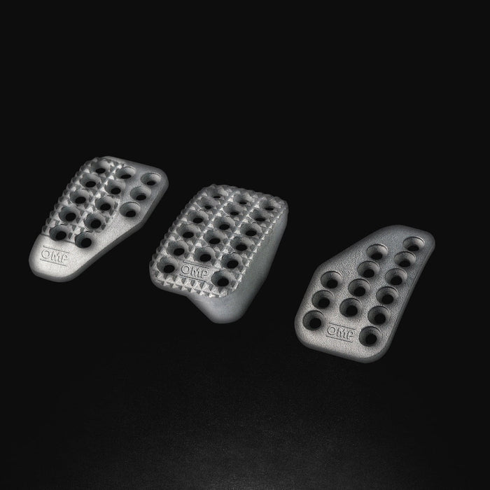 OMP SET 3 PEDALS IN SAND-BLASTED ALU - OLD PART NUMBER OA/1000 (OA0-1000-003)