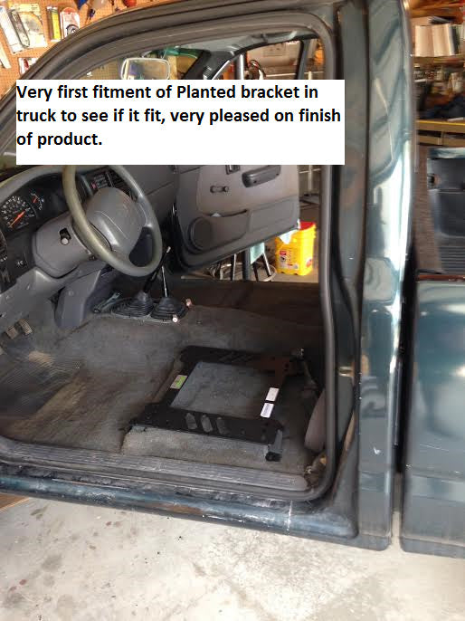 COBRA- Planted Seat Bracket- Toyota Tacoma [Excluding Bench Seat Models] (1995.5-2004) - Passenger / Right