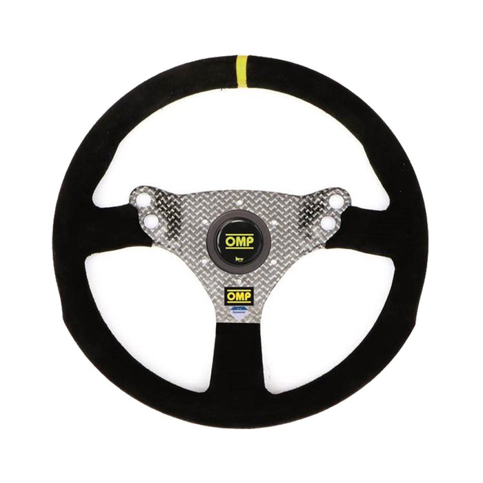 OMP 320 HYBRID S FLAT STEERING WHEEL BLACK - OLD PART NUMBER OD/2048/N (OD0-2048-071)
